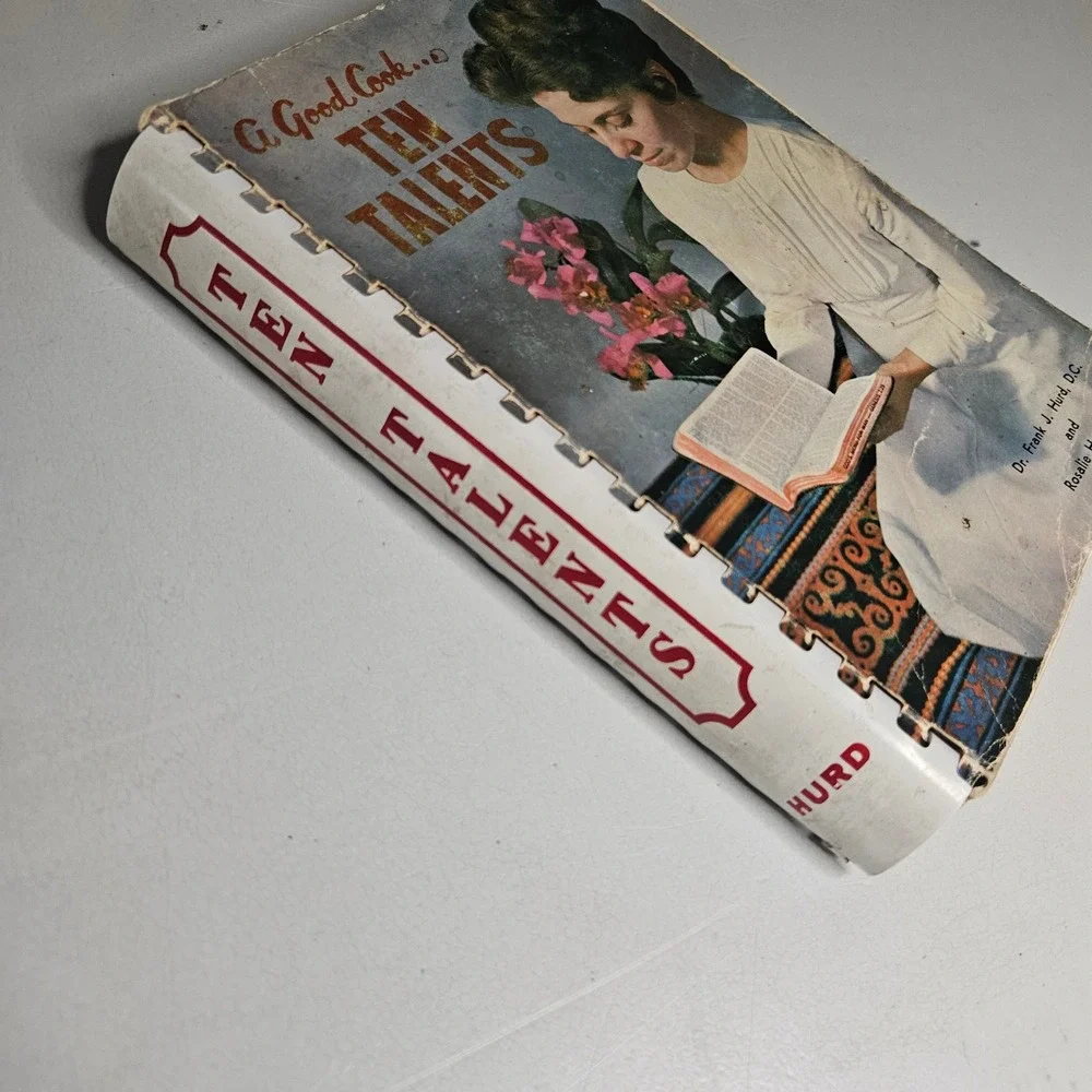 Vintage 1968 Ten Talents Natural Foods Cookbook Frank Rosalie Hurd Spiral Bound